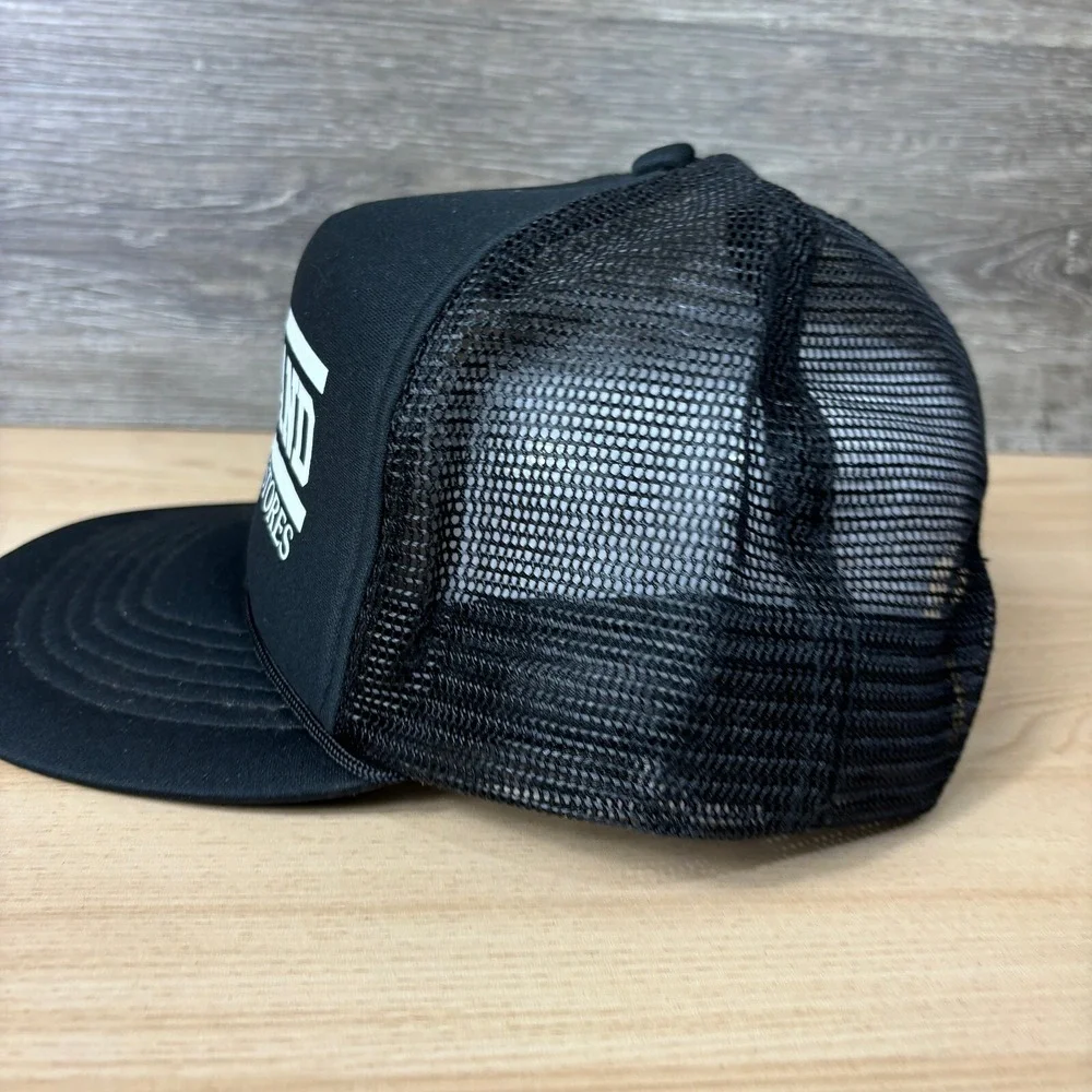 Vintage Hartland Auto Parts‎ Hat Cap Snapback Black Trucker Adjustable